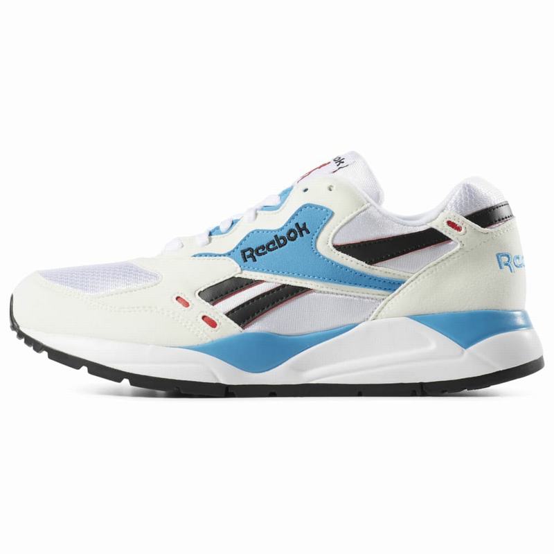 Tenisi Reebok Bolton Dama Albi/Albastri/Negrii Romania WE8137SI